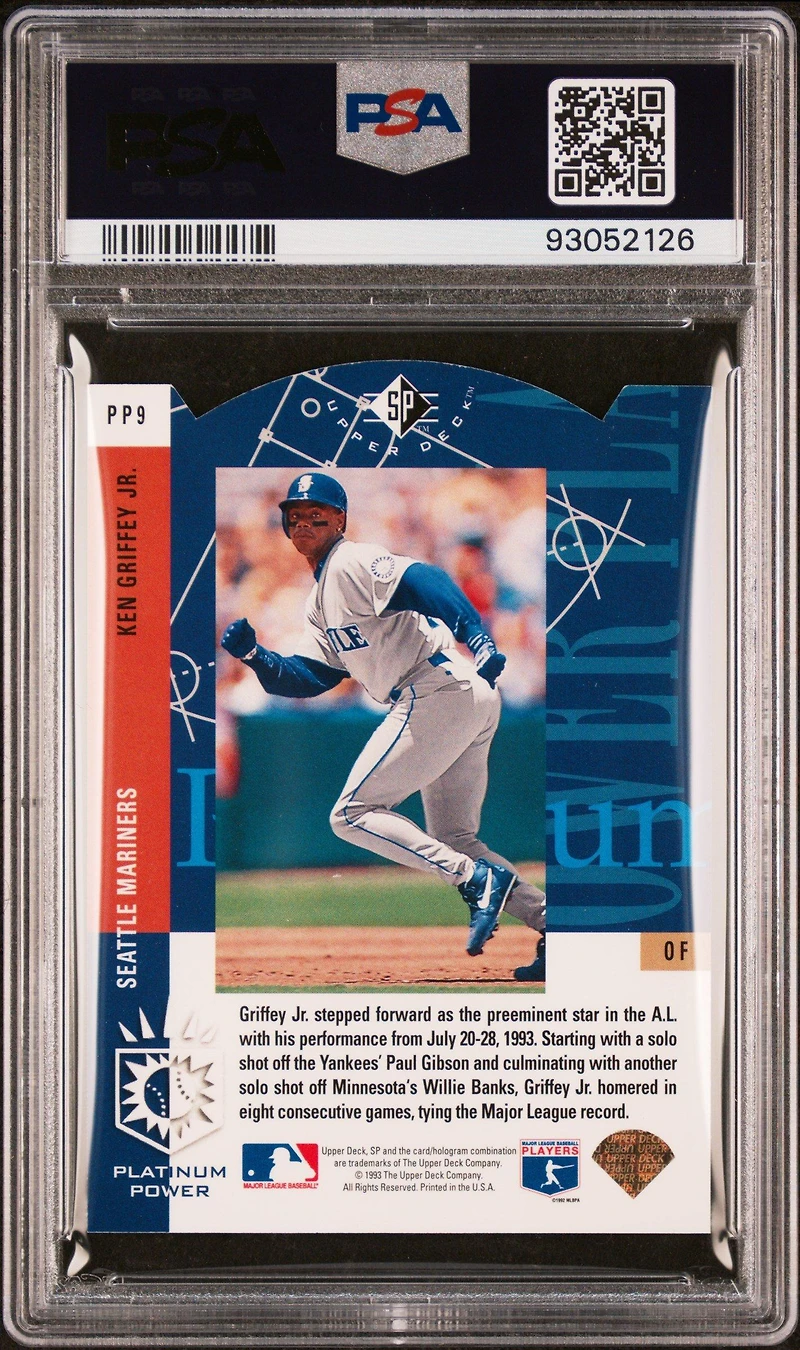 1993 Sp Platinum Power Pp9 Ken Griffey Jr. PSA 9