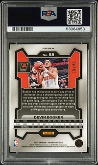 2023 Panini Prizm 58 Devin Booker Pink Pulsar PSA 10