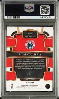 2023 Panini Select 97 Bilal Coulibaly Green Prizm PSA 10