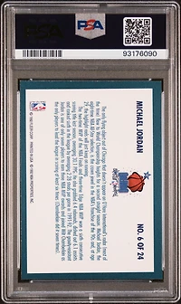 1992 Fleer All-stars 6 Michael Jordan PSA 8
