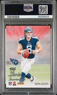 2023 Panini Zenith 1994 Pacific 20 Will Levis Red PSA 10
