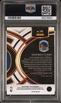 2023 Panini Select 145 Stephen Curry Red Cracked Ice PSA 10
