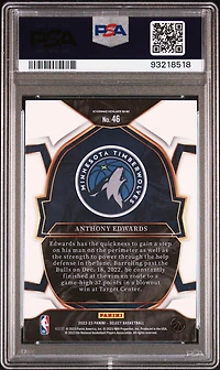 2022 Panini Select 46 Anthony Edwards Blue PSA 10