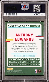 2023 Panini Donruss 137 Anthony Edwards PSA 9
