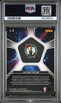 2023 Panini Prizm Deep Space 10 Jayson Tatum PSA 9