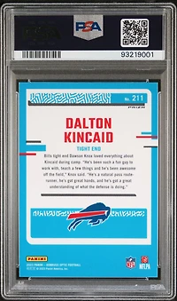 2023 Panini Donruss Optic 211 Dalton Kincaid Holo PSA 10