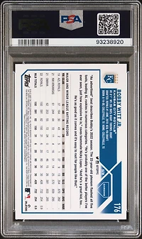 2023 Topps Chrome 176 Bobby Witt Jr. Pink Refractor PSA 10