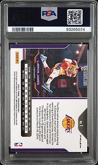 2020 Panini Prizm 1 Lebron James Ruby Wave PSA 9