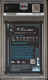 2024 Bowman Bowman Ai Bai1 Elly De La Cruz PSA 10