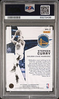 2021 Panini Illusions Shining Stars 7 Stephen Curry Orange PSA 10