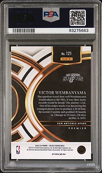 2023 Panini Select Victor Wembanyama Silver Prizm PSA