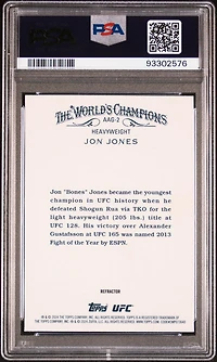 2024 Topps Chrome Ufc Allen & Ginter Aag2 Jon Jones Refractor PSA 10