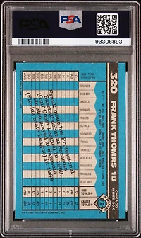 1990 Bowman 320 Frank Thomas PSA 9