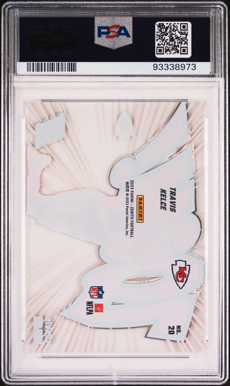 2023 Panini Zenith Zoom! 20 Travis Kelce PSA 10
