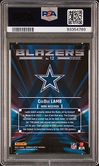 2023 Panini Donruss Optic Blazers 12 Ceedee Lamb PSA 10