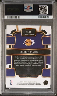 2023 Panini Select 66 Lebron James Blue PSA 10