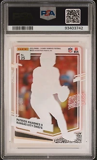 2023 Panini Clearly Donruss 25 Patrick Mahomes Ii PSA 10