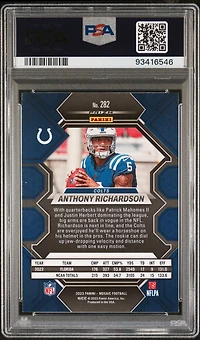 2023 Panini Mosaic 282 Anthony Richardson Silver PSA 10