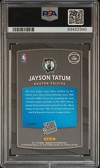 2017 Panini Donruss Optic 198 Jayson Tatum Holo PSA 10