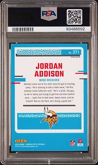 2023 Panini Donruss Optic 271 Jordan Addison Holo PSA 10