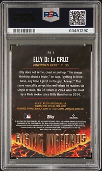 2024 Bowman Rising Infernos Ri1 Elly De La Cruz PSA 10