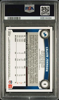 2011 Topps Chrome 8 Calvin Johnson Xfractor PSA 10