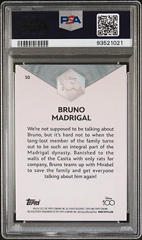 2023 Topps Chrome Disney100 50 Bruno Madrigal Purple PSA 10