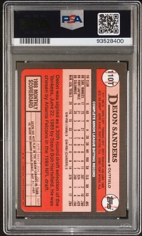1989 Topps Traded 110t Deion Sanders PSA 9