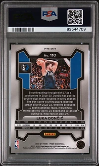2023 Panini Prizm 110 Luka Doncic Silver Prizm PSA 10