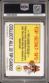1989 Topps Nintendo Game Tip Stickers 8 Little Mac PSA 10