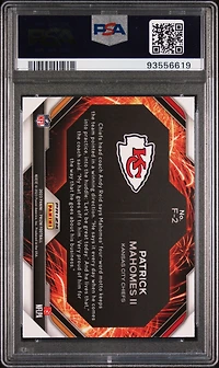 2023 Panini Prizm Fireworks F2 Patrick Mahomes Ii Green Ice PSA 10