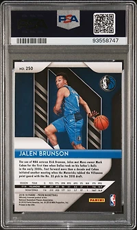 2018 Panini Prizm 250 Jalen Brunson PSA 10