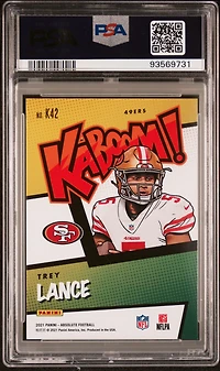 2021 Panini Absolute Kaboom! K42 Trey Lance PSA 9