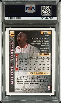 1995 Finest 229 Michael Jordan W/coating PSA 9