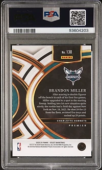 2023 Panini Select Brandon Miller Blue PSA 10