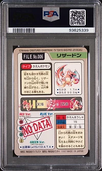 1997 Pocket Monsters Carddass 006 Charizard-prism PSA