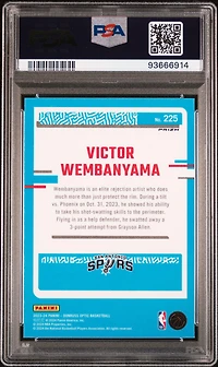 2023 Panini Donruss Optic 225 Victor Wembanyama PSA 10