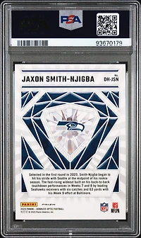 2023 Panini Donruss Optic Diamond Hands Dhjsn Jaxon Smith-njigba PSA 10