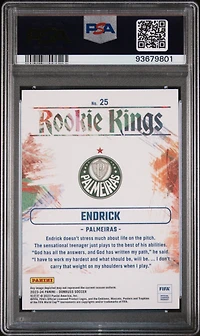 2023-24 Panini Donruss Fifa Rookie Kings 25 Endrick PSA 10