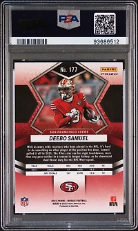 2022 Panini Mosaic 177 Deebo Samuel Genesis PSA 10