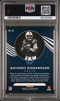 2023 Panini Illusions 46 Anthony Richardson Trophy Collection Dots PSA 9