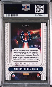 2023 Panini Phoenix Rookie Rising Ris4 Anthony Richardson PSA 10