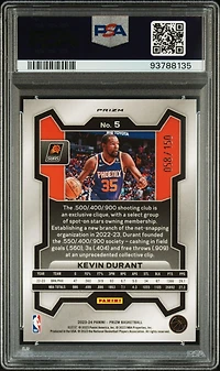 2023 Panini Prizm 5 Kevin Durant Premium Factory Set PSA 10