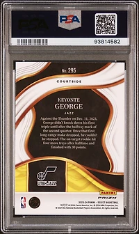 2023 Panini Select 295 Keyonte George Tiger Prizm PSA 10
