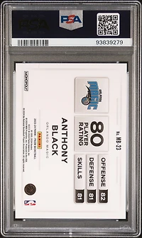 2023 Panini Prizm Monopoly Money Blast Mb23 Anthony Black PSA 10