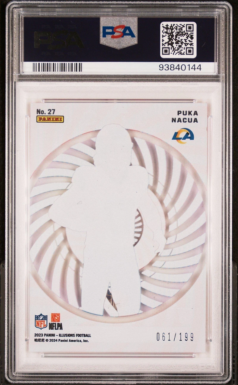 2023 Panini Illusions Mystique 27 Puka Nacua PSA 10