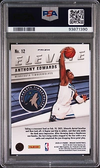 2020 Panini Mosaic Elevate 12 Anthony Edwards Mosaic PSA 10