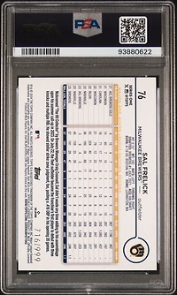 2024 Topps 76 Sal Frelick Blue Holofoil PSA 10