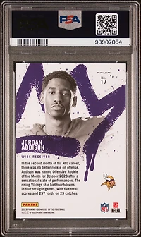 2023 Panini Donruss Optic Rookie Kings 17 Jordan Addison PSA 10