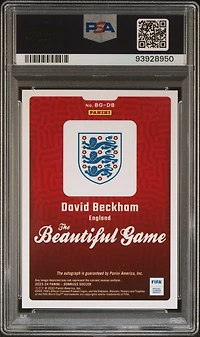 2023-24 Panini Donruss Fifa The Beautiful Game Autographs Bgdb David Beckham PSA 10